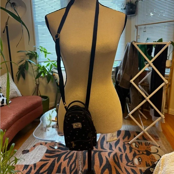 Herschel Supply Company Black Crossbody Bag with Multicolor Accents - Picture 2 of 3